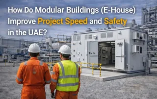 how do modular buildings (e-house) improve project speed and safety in the uae