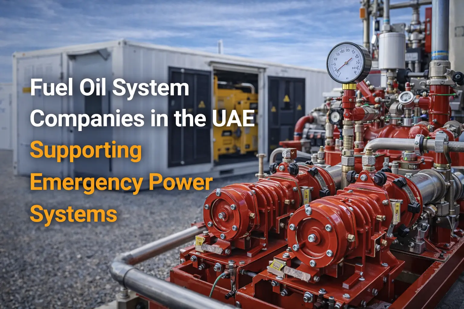 fuel oil system companies in uae power backup guide