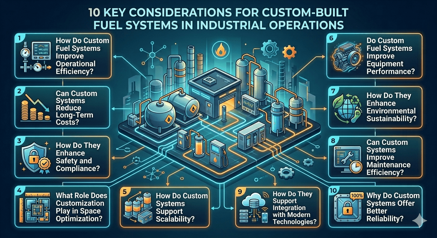 10 Benefits of Custom-Built Fuel Systems for Industrial Operations