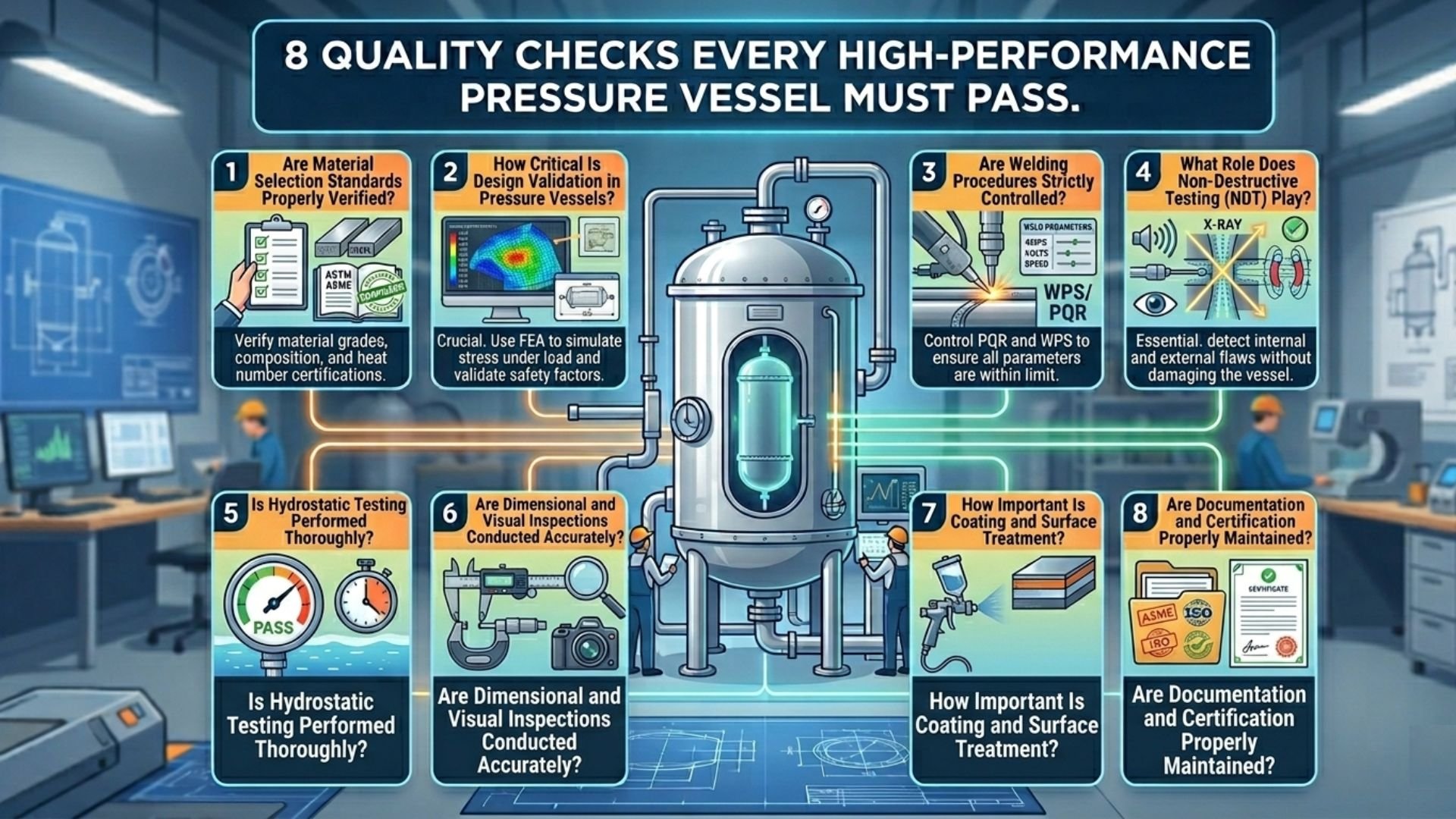 8 Quality Checks Every High-Performance Pressure Vessel Must Pass